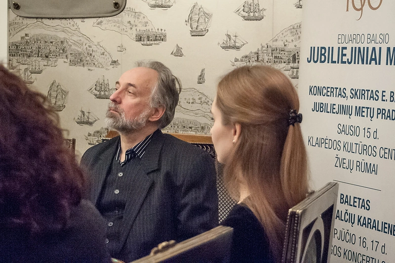 skelbiama E. Balsio jubiliejinių metų pradžia/ Olesios Kasabovos nuotr.