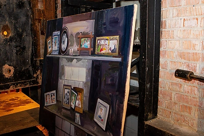 Magistrantų parodos „Cremo“ atidaymo akimirka/ Pauliaus Peleckio nuotr.