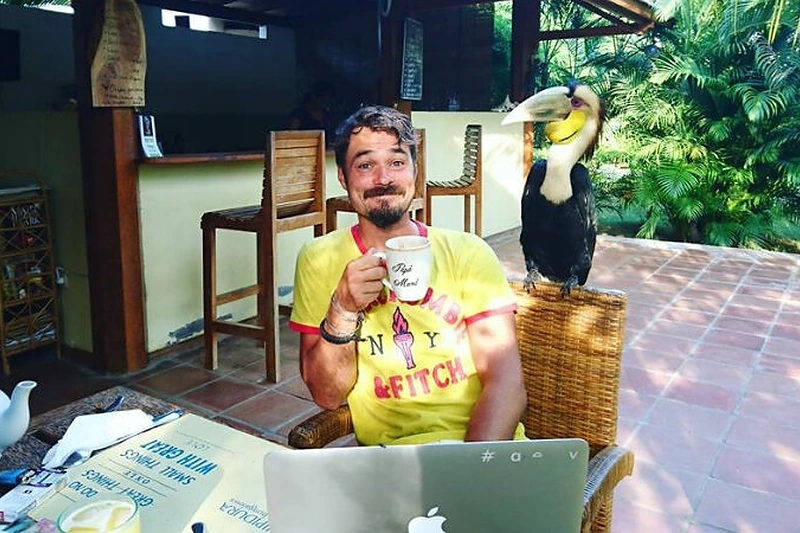 Leonardo Pobedonoscevo ir jo šeimos akimirkos Balyje / Leonardo ir Ievos asmeninio archyvo nuotr.