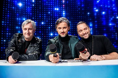 Trečiosios „Eurovizijos“ laidos filmavimo akimirka/Pauliaus Peleckio nuotr.