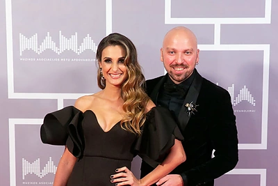 Remigijus Žiogas su žmona Rovena / Žygimanto Gedvilos / BNS nuotr.