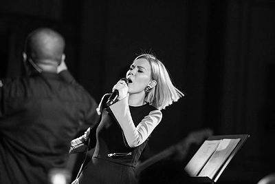 Monikos Linkytės repeticijų ir koncerto akimirkos / Organizatorių nuotr.