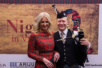 Škotiškas labdaros vakaras „Burns Night“ / Gedmanto Kropio nuotr.