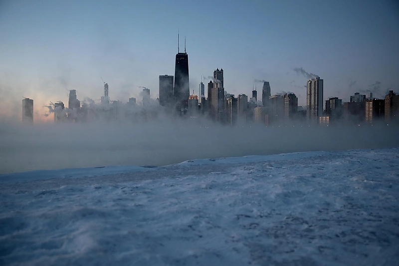 Čikagą stingdantis šaltis/Scanpix nuotr.