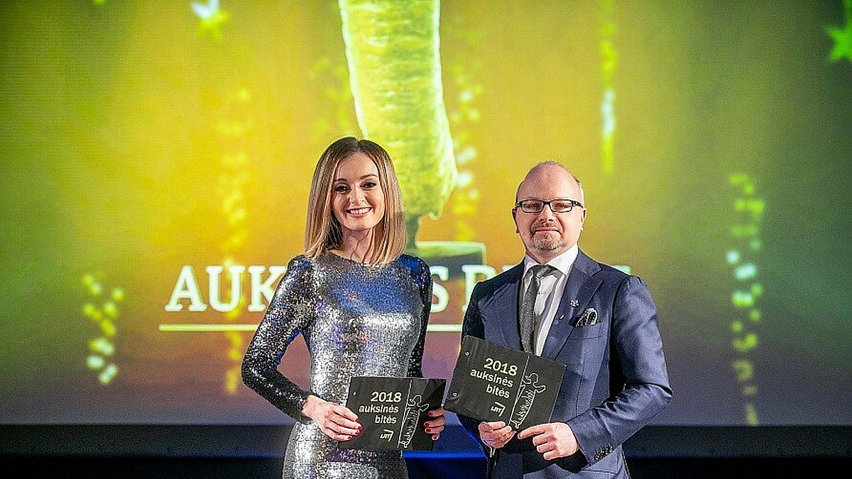 Apdovanojimų akimirka/E. Genio nuotr. (Lrt.lt)