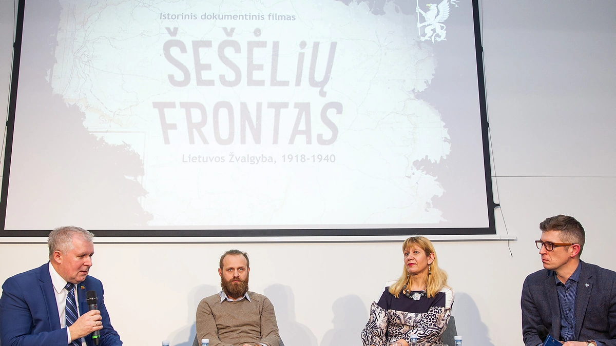 Dokumentinio filmo „Šešėlių frontas“ premjera / I. Gelūno nuotr.