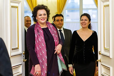 Dalia Grybauskaitė susitiko su pasaulinio garso tenoru Placido Domingo