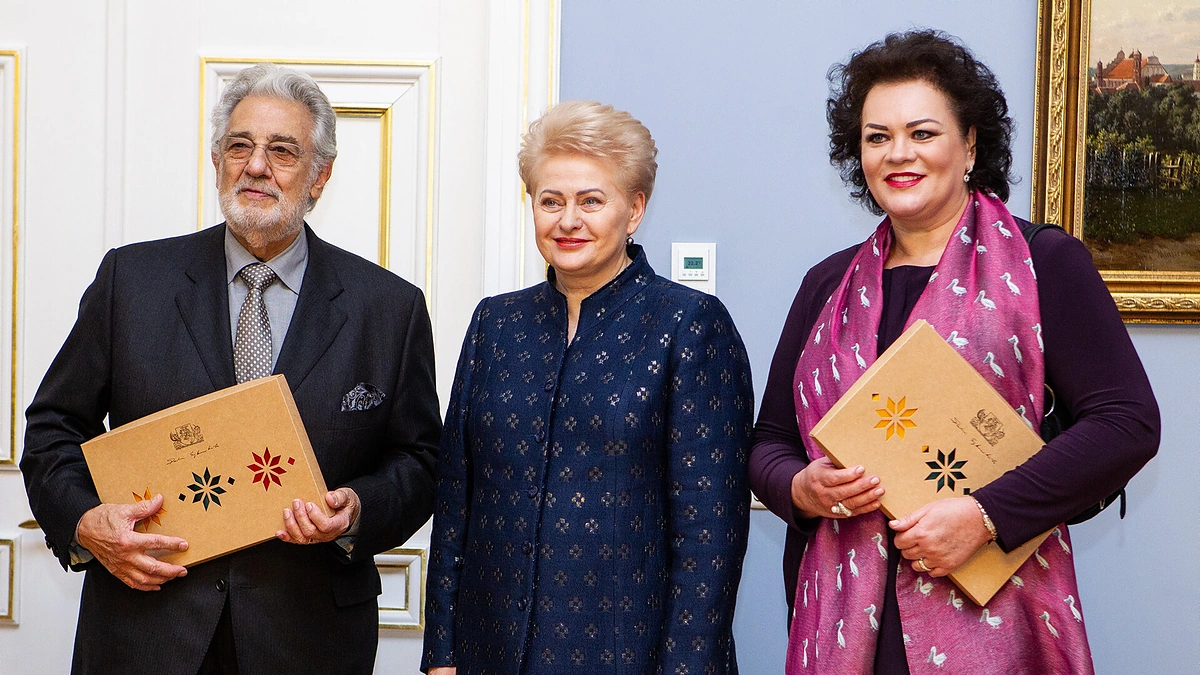 Dalia Grybauskaitė susitiko su pasaulinio garso tenoru Placido Domingo