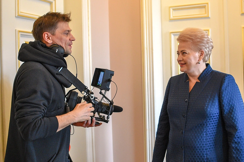 Filmavimo užkulisiai/Roberto Dačkaus nuotr.