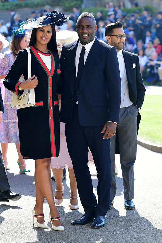 Idris Elba su sužadėtine Sabrina dalyvavo Meghan Markle ir princo Harry karališkose vestuvėse / „Scanpix“ nuotr.