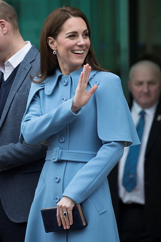 Kate Middleton lankose Belfaste / „Scanpix“ nuotr.