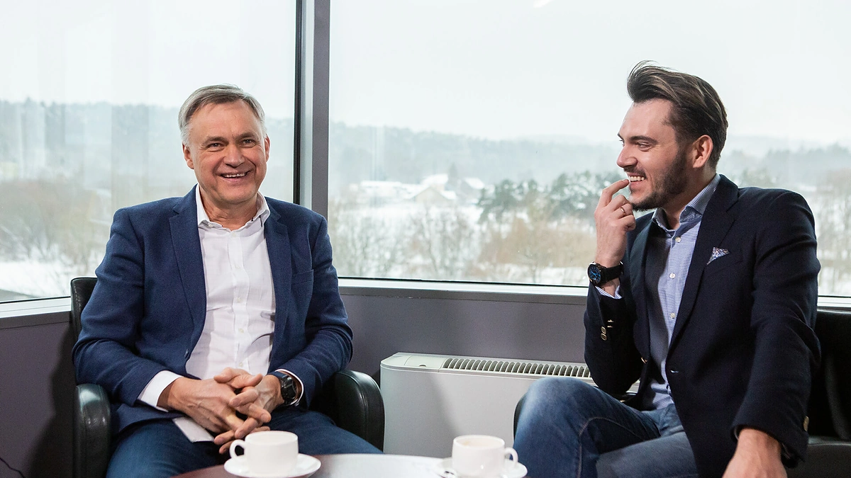 Robertas Dargis laidoje „Džentelmenų pokalbiai“/Gretos Skaraitienės nuotr.