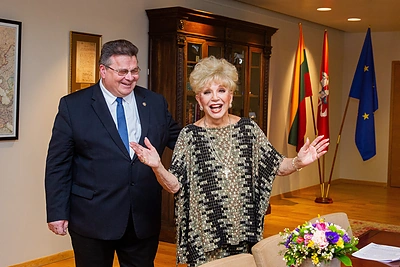 Užsienio reikalų ministro Lino Linkevičiaus susitikimas su aktore Rūta Lee