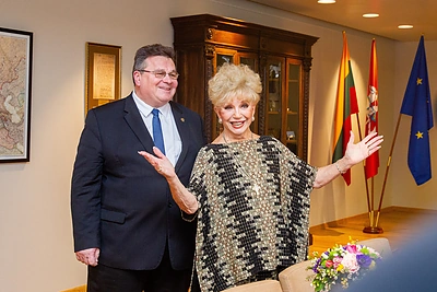 Užsienio reikalų ministro Lino Linkevičiaus susitikimas su aktore Rūta Lee