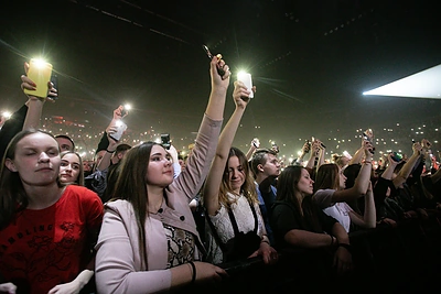Lilo ir Innomine koncerto akimirka/Teodoro Biliūno nuotr.