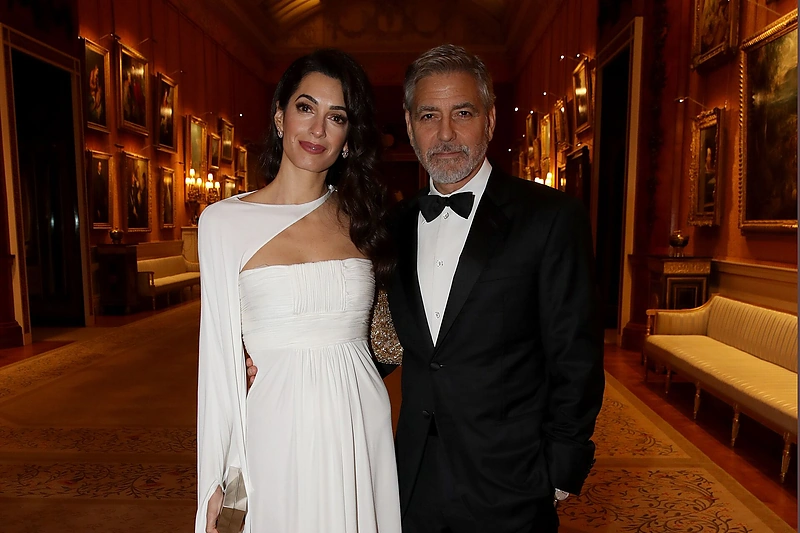 George'as ir Amal Clooney Bekingemo rūmuose/Vida Press nuotr.