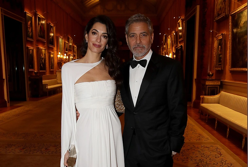 George'as ir Amal Clooney Bekingemo rūmuose/Vida Press nuotr.