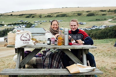 Adomas Miklys su žmona Sandra / Linos Skukauskės nuotr.