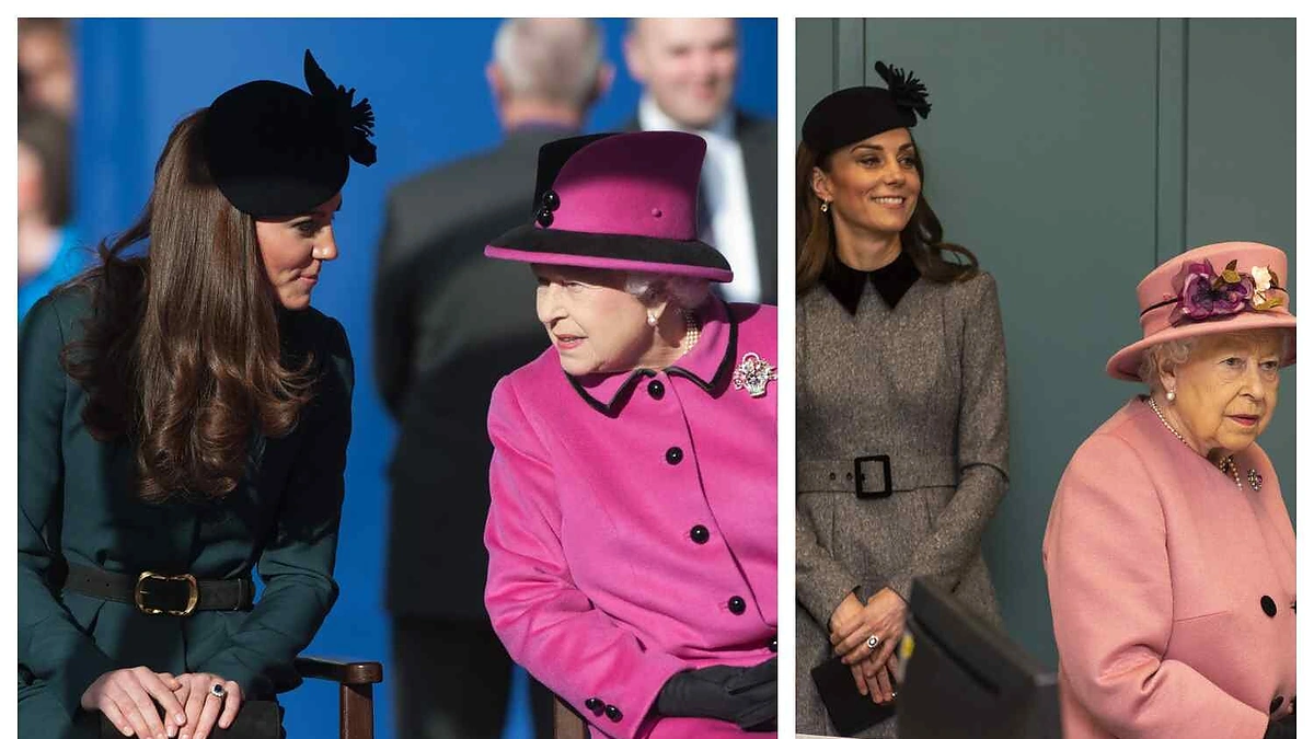 Kate Middleton ir karalienė Elizabeth II / „Scanpix“ nuotr.