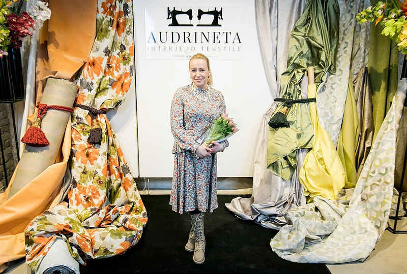 Interjero tekstilės kompanija „Audrineta“ atšventė aštuonioliktą gimtadienį