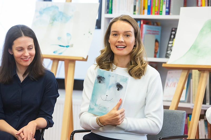 Naujos Jurgos Vilės knygelės vaikams „Švelnumo fabrikėlis“ pristatymas M. Mažvydo bibliotekoje