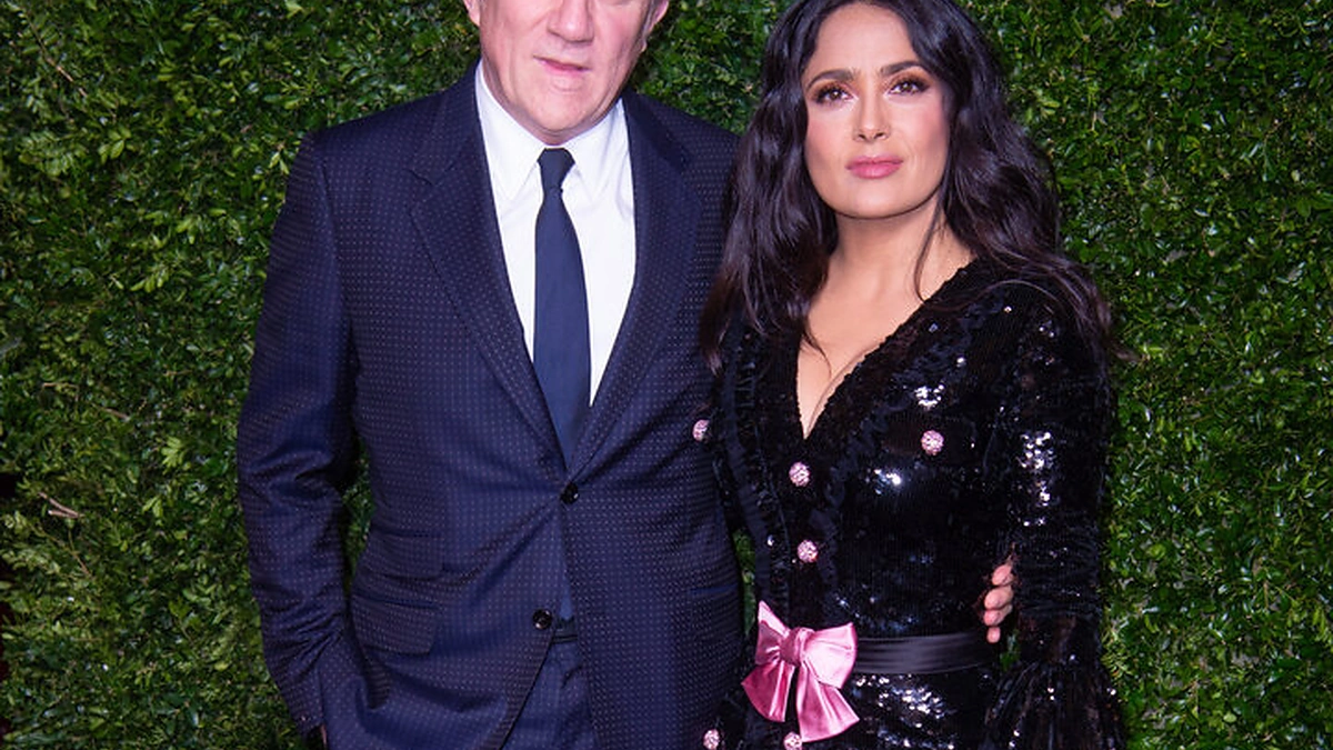 François-Henri Pinault ir Selma Haeyk / „Scanpix“ nuotr.