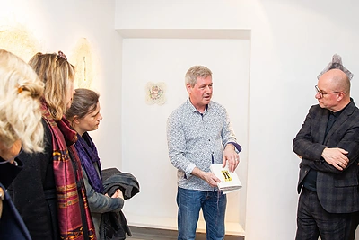 Robo Burtono parodos atidarymas / I. Gelūno nuotr.