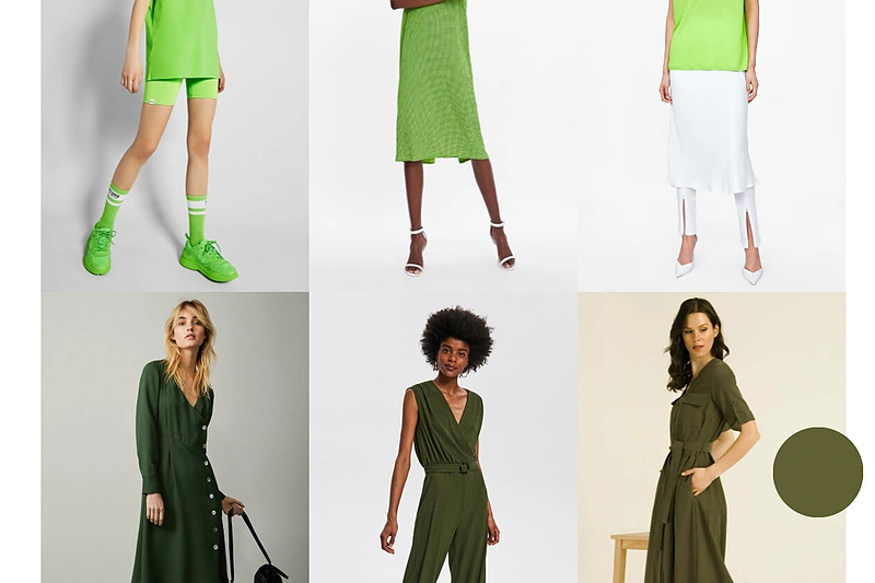 Viršuje (iš kairės): „Bershka“, 2, 3. „Zara“, apačioje: „Massimo Dutti“, „Reserved“, „Pietro Filipi“.