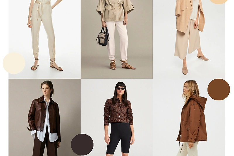 Viršuje (iš kairės): „Bershka“, „Massimo Dutti“, „Reserved“, apačioje: „Massimo Dutti“, „Reserved“, „H&M“.