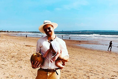 Roberto Kalinkino šeimos atostogos Balyje