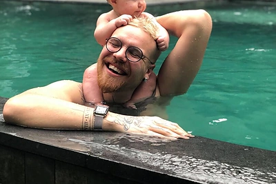 Roberto Kalinkino šeimos atostogos Balyje