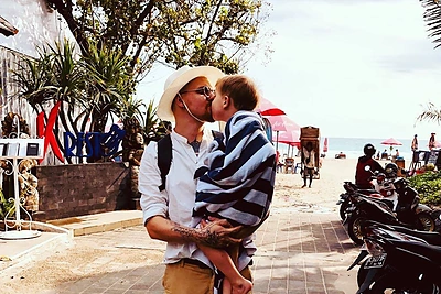 Roberto Kalinkino šeimos atostogos Balyje