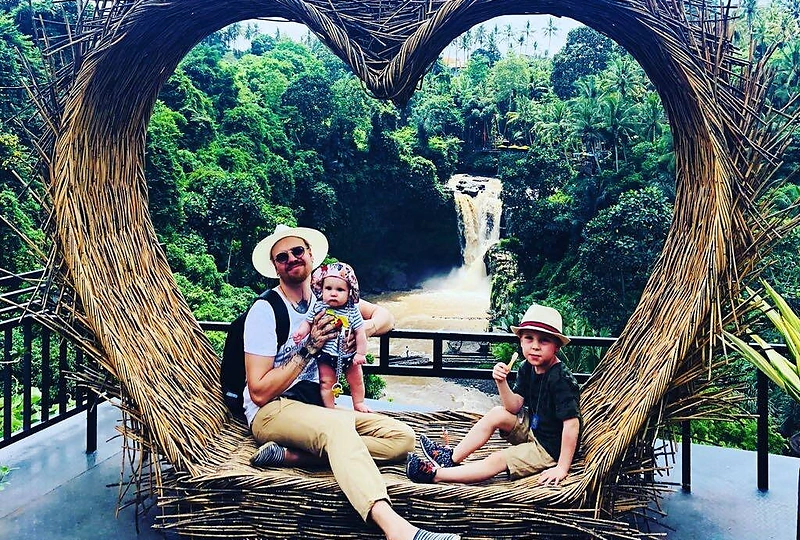 Roberto Kalinkino šeimos atostogos Balyje