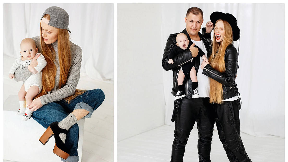 Rasa ir Gediminas Ciūniai su sūnumi Deimantu