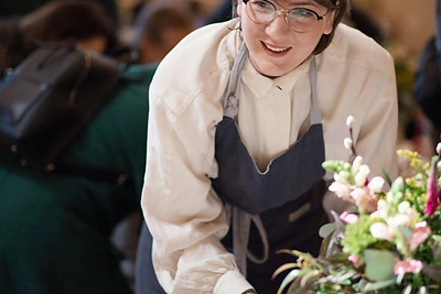 Margučių marginimo dirbtuvės turguje / D. Butėnaitės nuotr.