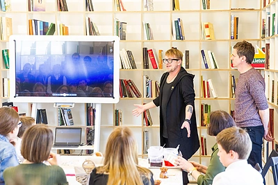 Prezidentūroje – velykinės edukacinės dirbtuvės/Irmanto Gelūno/„Žmonės Foto“ nuotr.