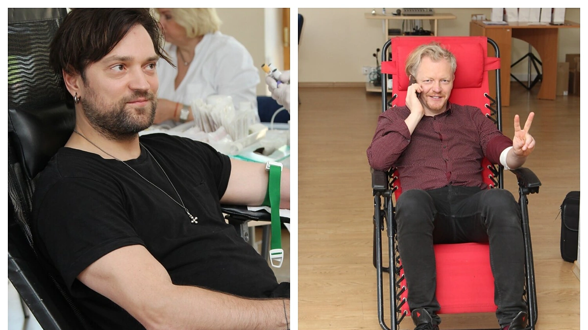 Žinomi žmonės tapo kraujo donorais/Mildos Juknevičiūtės nuotr.