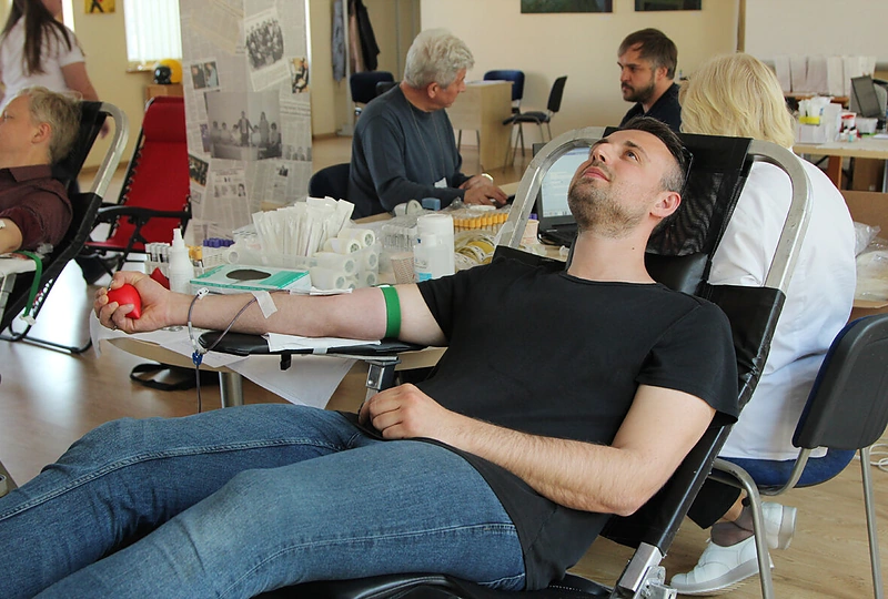 Žinomi žmonės tapo kraujo donorais/Mildos Juknevičiūtės nuotr.