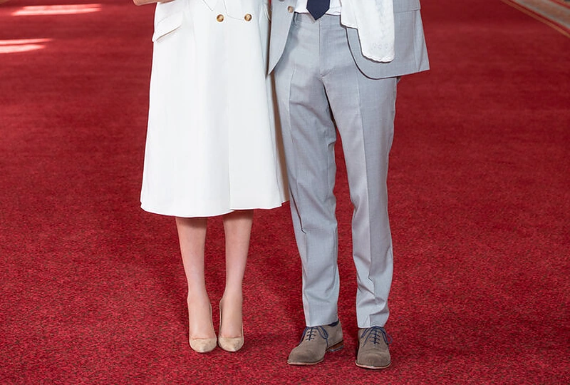 Meghan Markle ir princas Harry su mažyliu / „Scanpix“ nuotr.