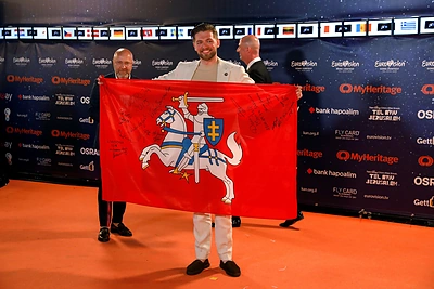 Oranžinis „Eurovizijos“ kilimas / „Scanpix“ nuotr.