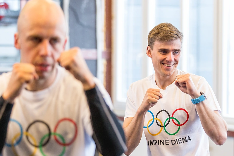 Egidijus Kavaliauskas žinomus žmones mokė bokso paslapčių