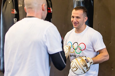 Egidijus Kavaliauskas žinomus žmones mokė bokso paslapčių