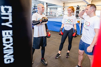 Egidijus Kavaliauskas žinomus žmones mokė bokso paslapčių