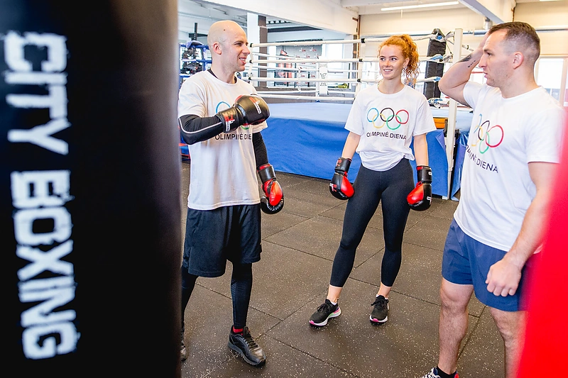 Egidijus Kavaliauskas žinomus žmones mokė bokso paslapčių