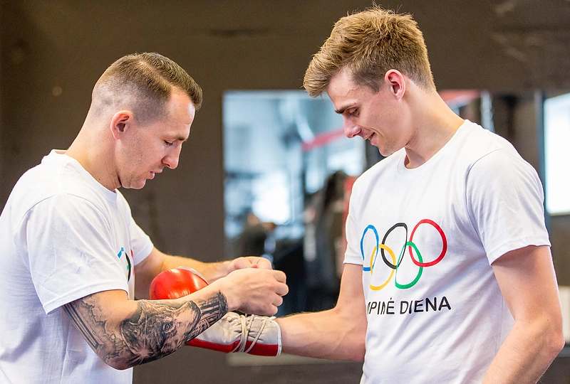 Egidijus Kavaliauskas žinomus žmones mokė bokso paslapčių