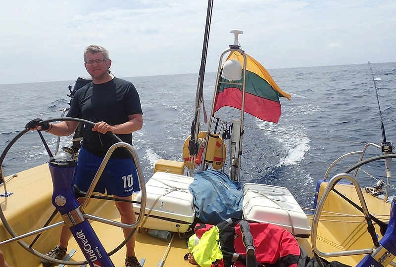 G. Piragius yra „Ambersail“ įgulos narys/Asmeninio archyvo nuotr.