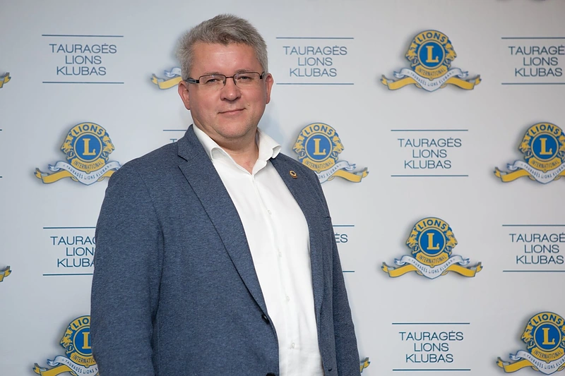 Gintautas Piragius birželio mėn. įkūrė Tauragės LIONS klubą/Asmeninio archyvo nuotr.