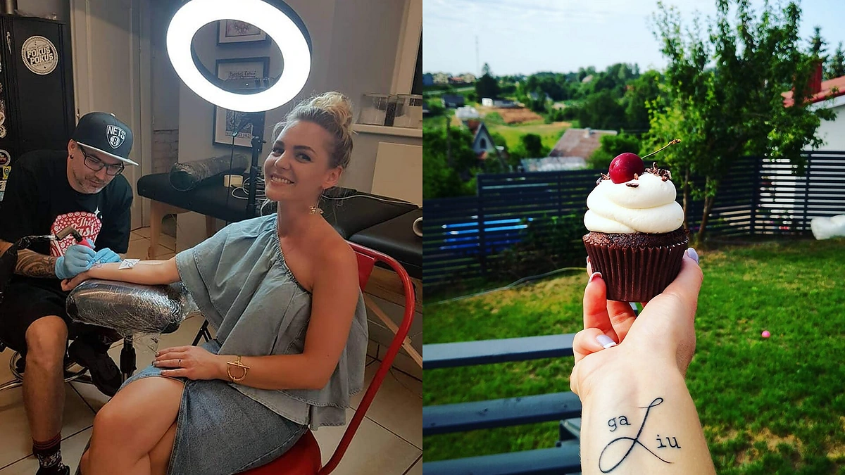 Liucinos Rimgailės pirmoji tatuiruotė/Asmeninio archyvo nuotr.