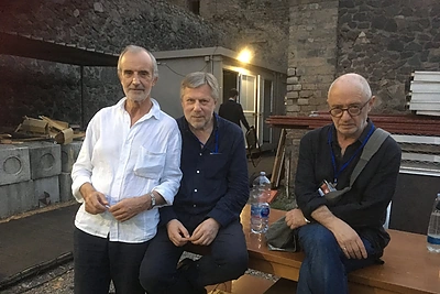 Rimas Tuminas, Faustas Latėnas, Adomas Jacovskis/Rūtos Jakimauskienės nuotr.