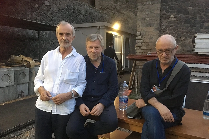 Rimas Tuminas, Faustas Latėnas, Adomas Jacovskis/Rūtos Jakimauskienės nuotr.